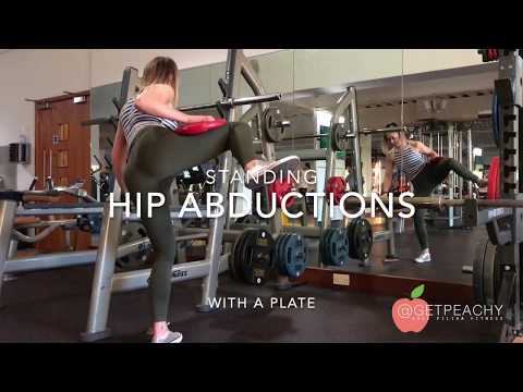 Hip Abduction Standing with Plate