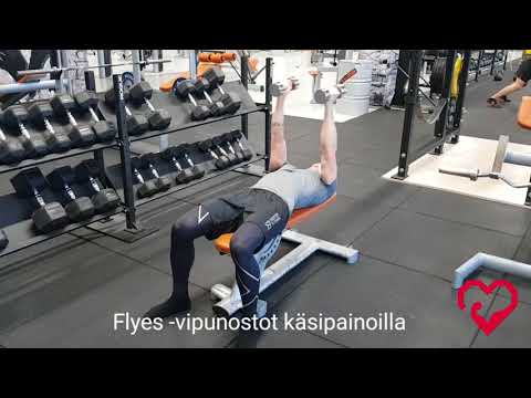 Flyes -vipunostot käsipainoilla